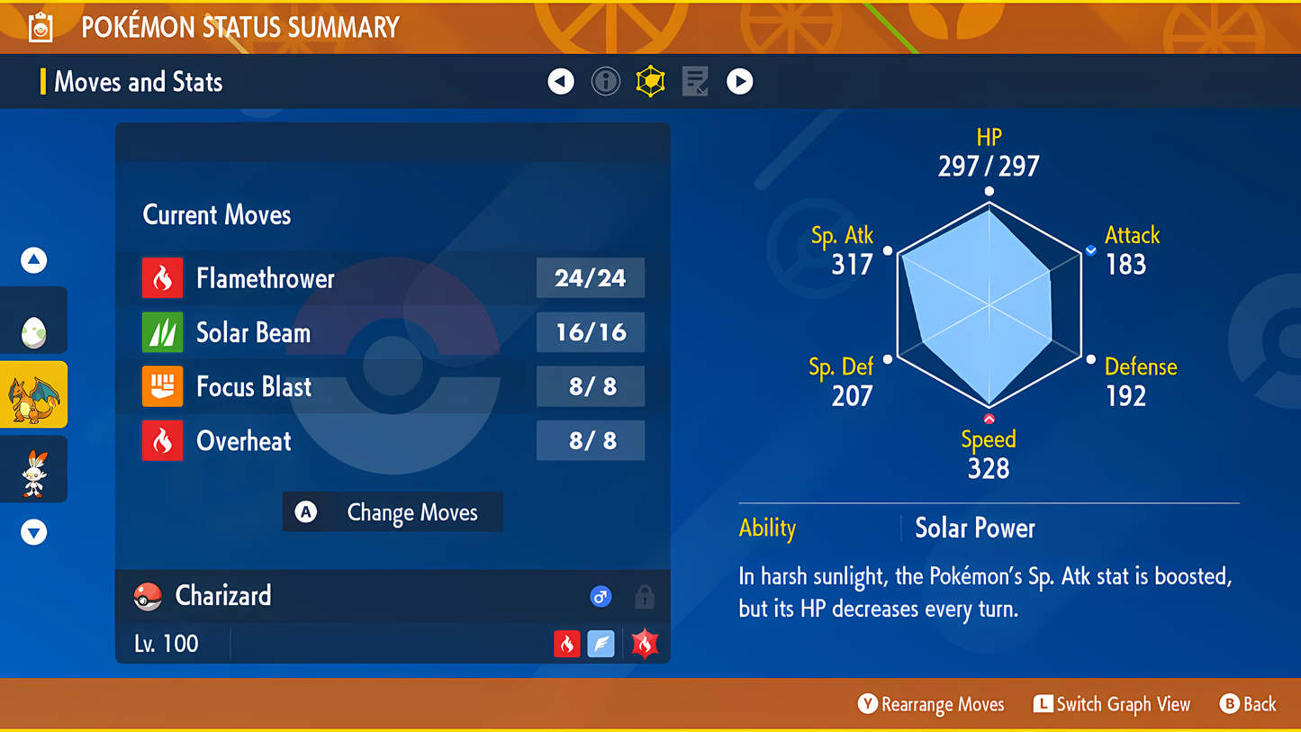 Shiny 6IV Charizard - lv100 Competitive Battle Ready + EVs