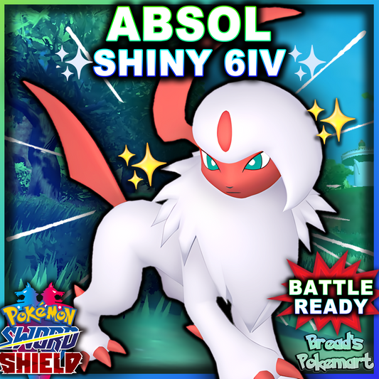 Shiny 6IV Absol - Competitive Battle Ready - lv100 +EVs