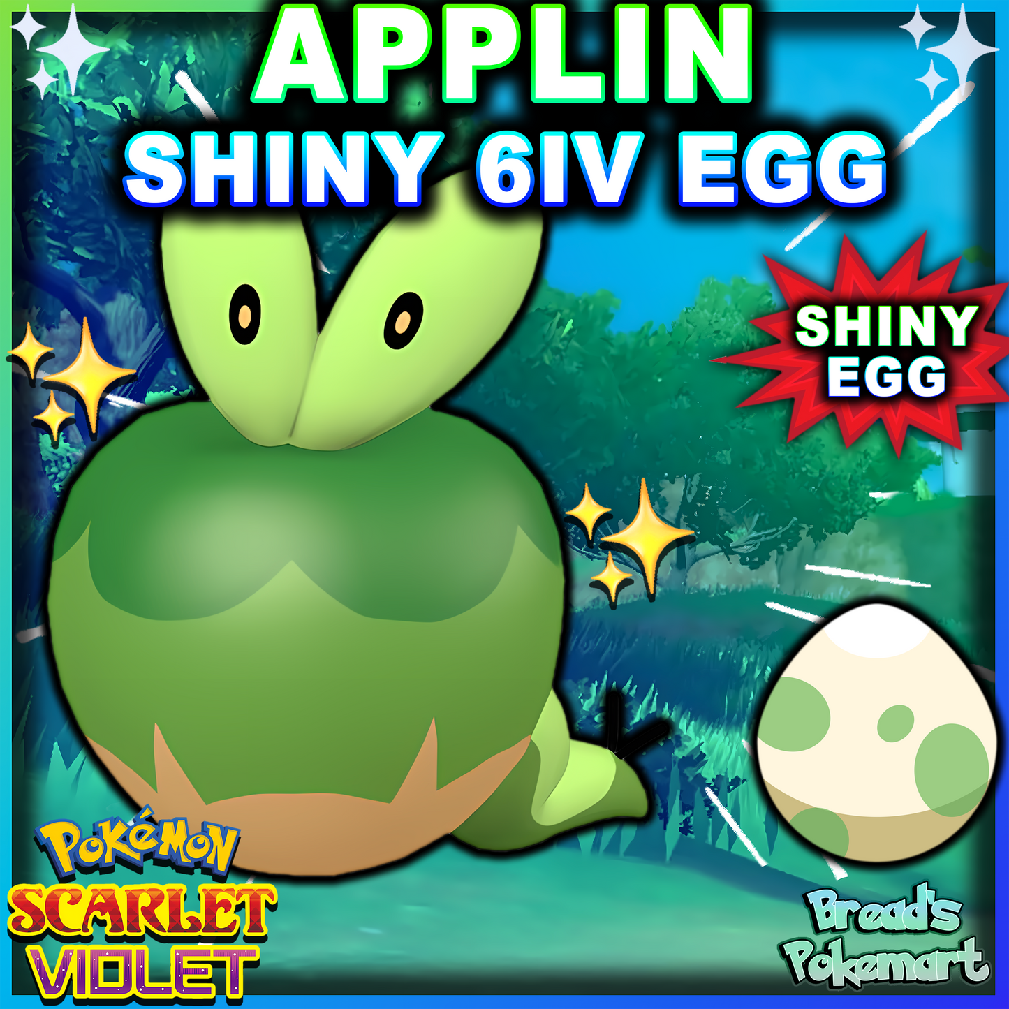 Shiny 6IV Applin Egg - Hatch your own shiny!