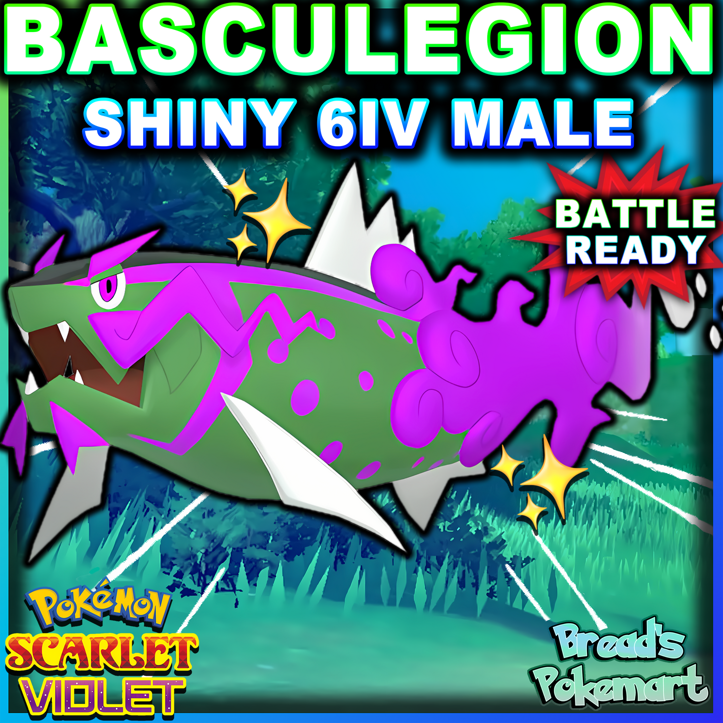 Shiny 6IV Basculegion - Battle Ready + EVs - lv100