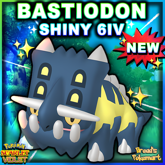 Shiny 6IV Bastiodon - Battle Ready + EVs - lv100