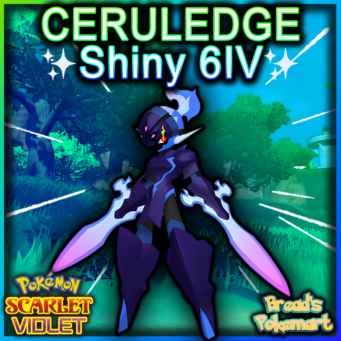 Shiny 6IV Ceruledge - Battle Ready + EVs - lv100