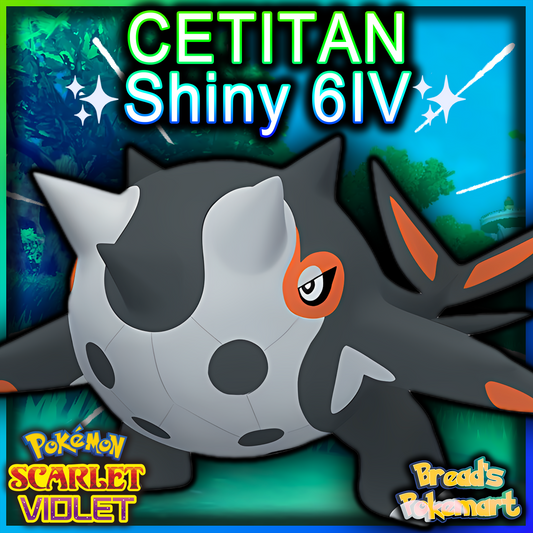 Shiny 6IV Cetitan - Battle Ready + EVs - lv100