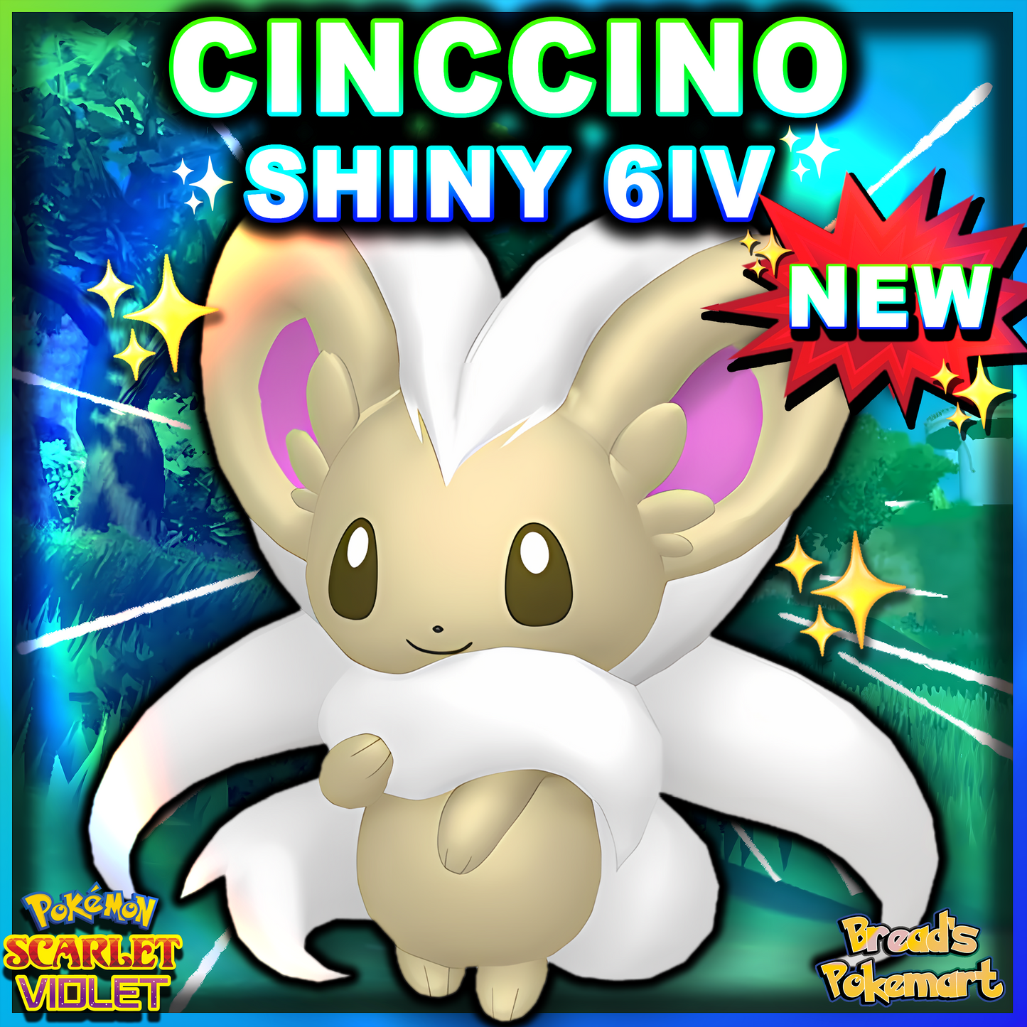 Shiny 6IV Cinccino - Battle Ready + EVs - lv100