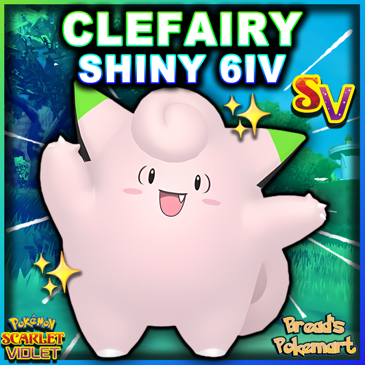 Shiny 6IV Clefairy - Battle Ready + EVs - lv100