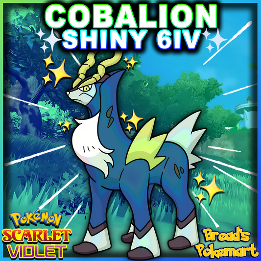 Shiny 6IV Cobalion - lv100 Legendary - Battle Ready + EVs