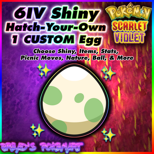 Pokémon Scarlet & Violet Shiny 6IV EV RAID BATTLE UNTOUCHED Ready Pokémon Scarlet & Violet Shiny 6IV EV RAID BATTLE UNTOUCHED Ready