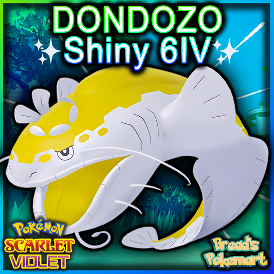 Shiny 6IV Dondozo - Battle Ready + EVs - lv100