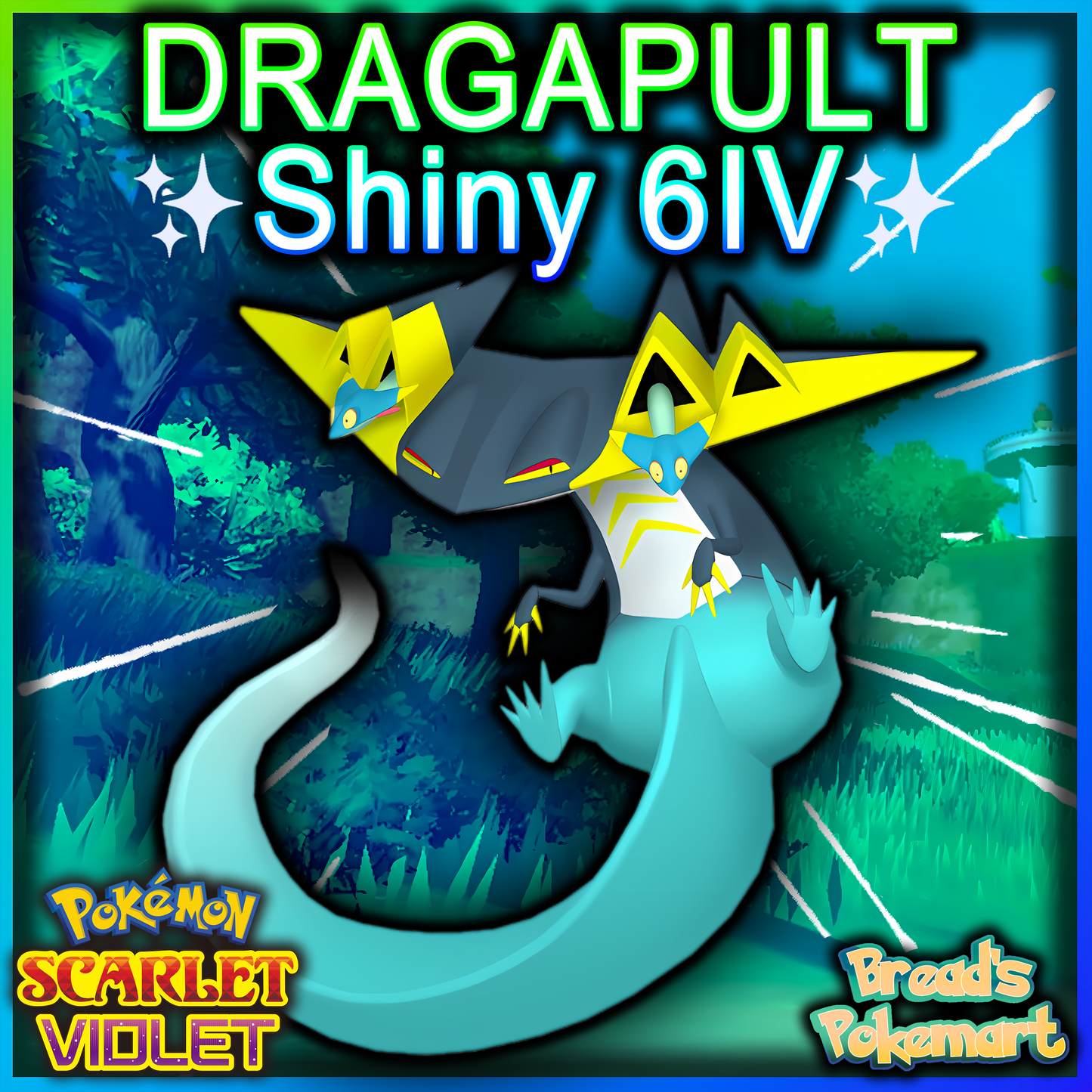 Shiny 6IV Dragapult - Battle Ready + EVs - lv100