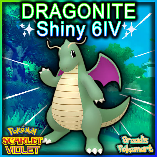 Shiny 6IV Dragonite - Battle Ready + EVs - lv100