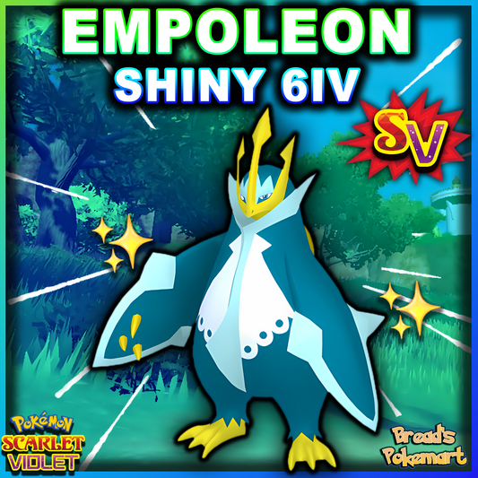 Shiny 6IV Empoleon - Battle Ready + EVs - lv100