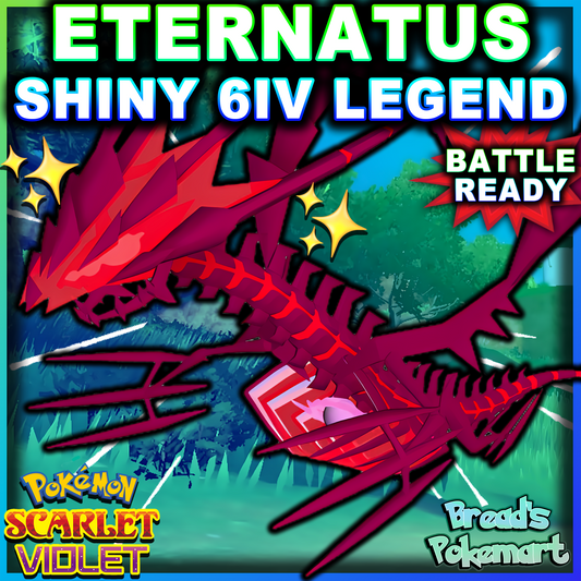 Shiny 6IV Eternatus - lv100 Galar Legendary Event + EVs