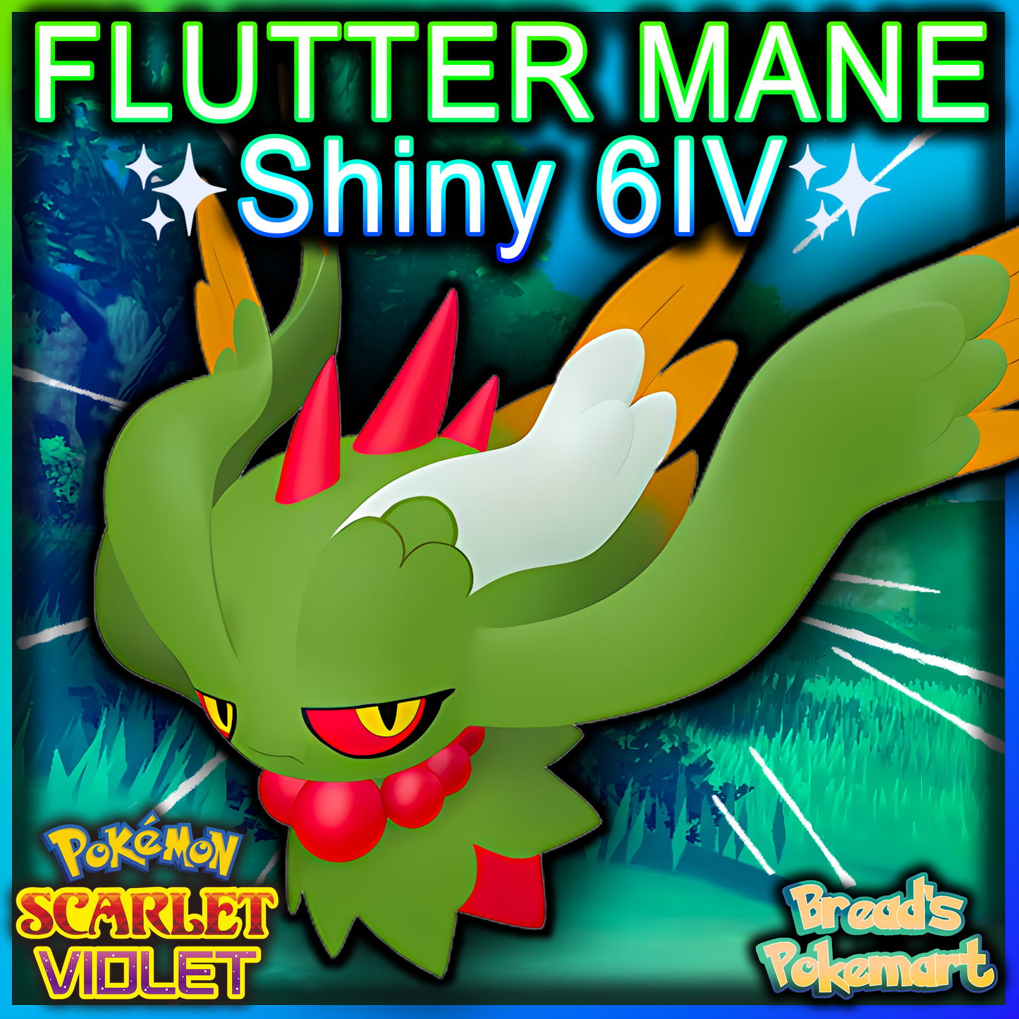 Shiny 6IV Flutter Mane - lv100 Competitive Battle Ready + EVs