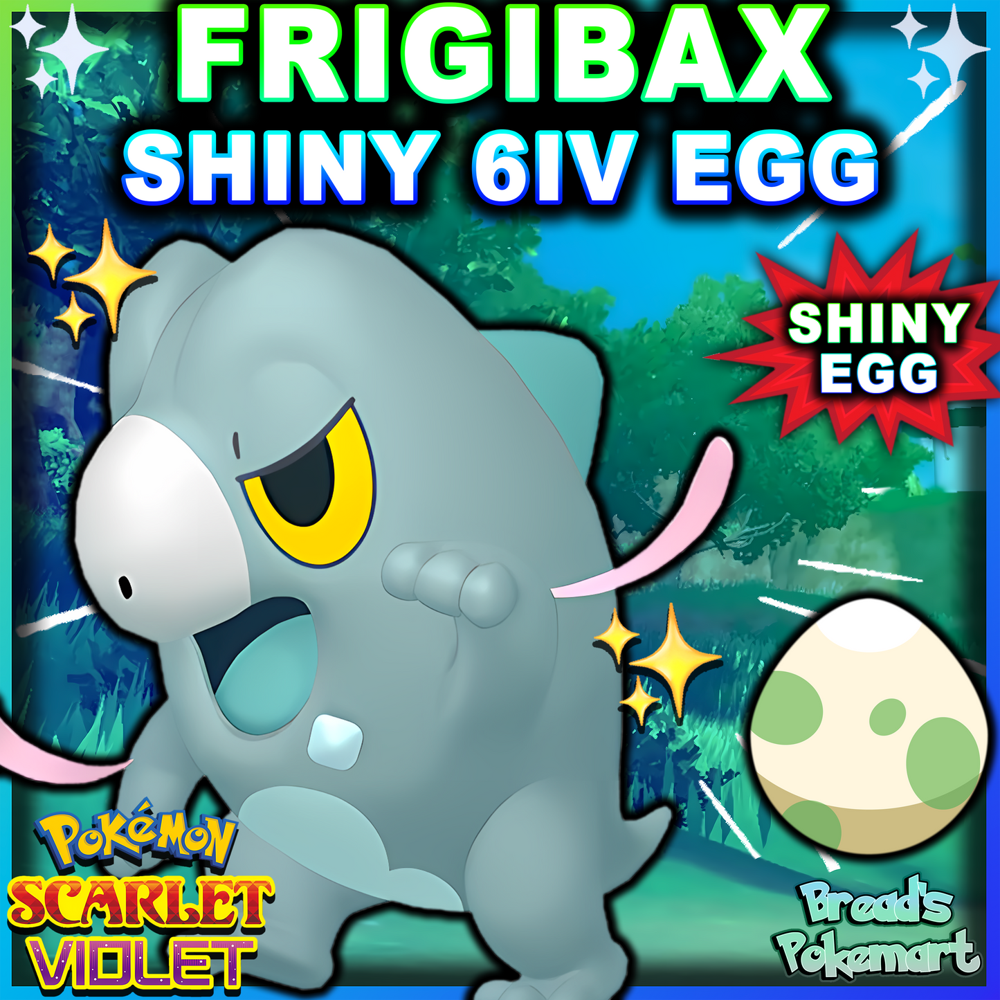 Shiny 6IV Frigibax Egg - Hatch your own shiny!