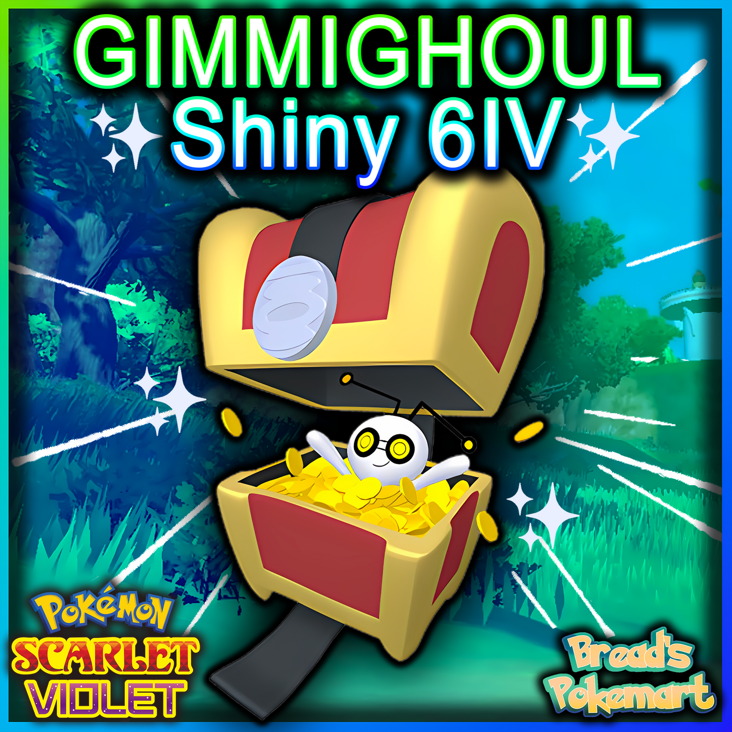 Shiny 6IV Gimmighoul - Battle Ready + EVs - lv100