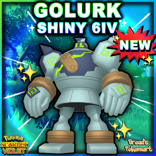 Shiny 6IV Golurk - Battle Ready + EVs - lv100