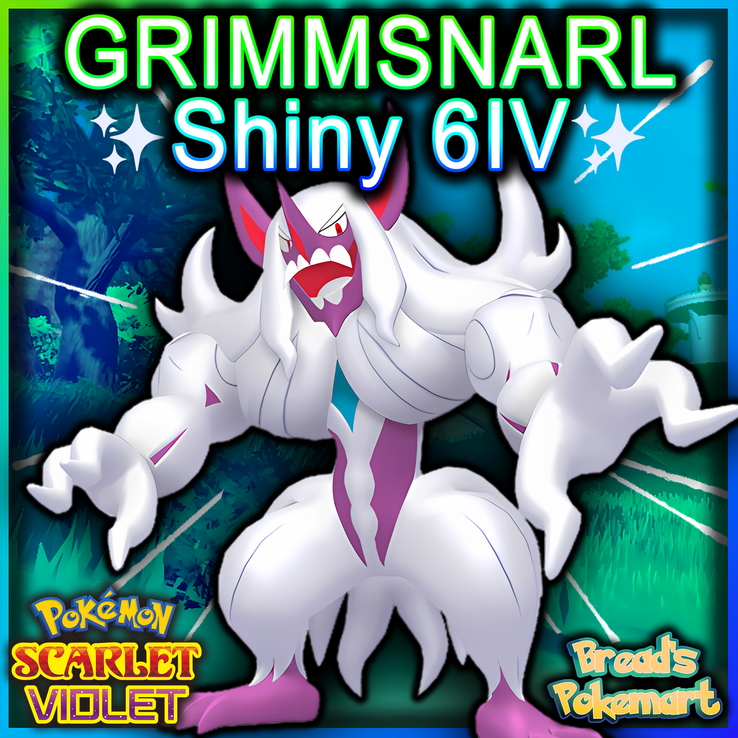 Shiny 6IV Grimmsnarl - Battle Ready + EVs - lv100