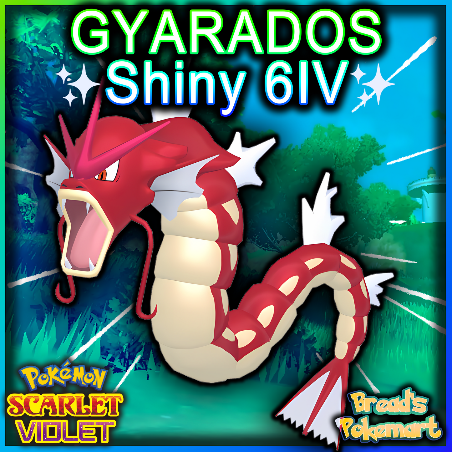 Shiny 6IV Gyarados - Battle Ready + EVs - lv100