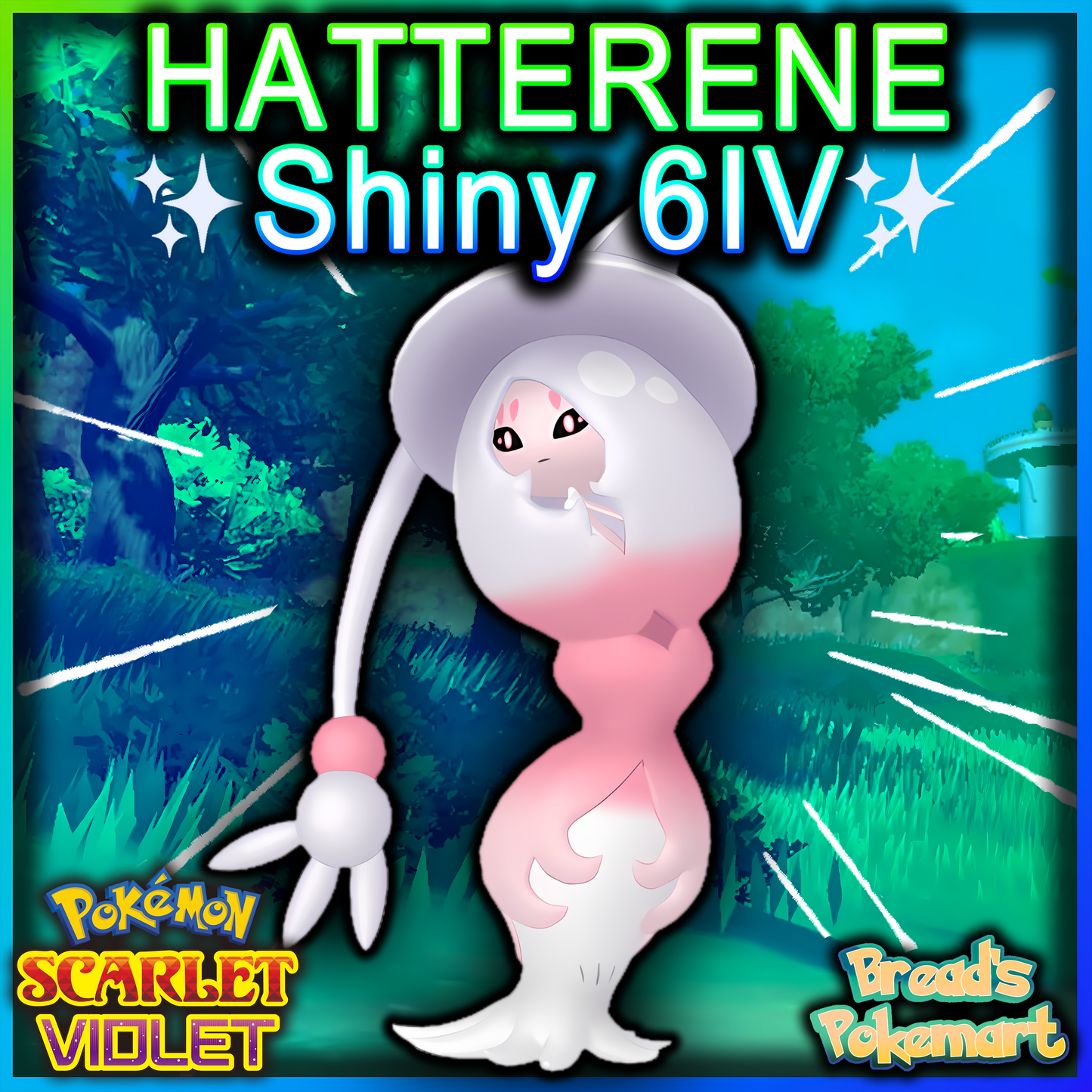 Shiny 6IV Hatterene - Battle Ready + EVs - lv100