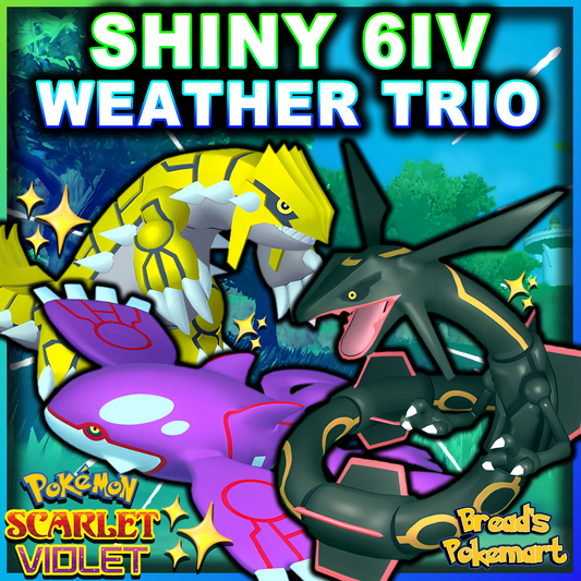 Shiny 6IV Hoenn Legendaries - Rayquaza, Groudon, Kyogre - lv100 Events