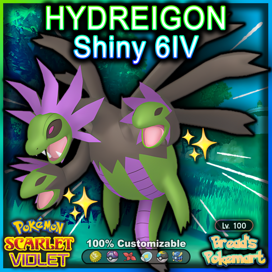 Shiny 6IV Hydreigon - Battle Ready + EVs - lv100