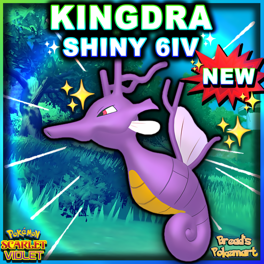 Shiny 6IV Kingdra - Battle Ready + EVs - lv100