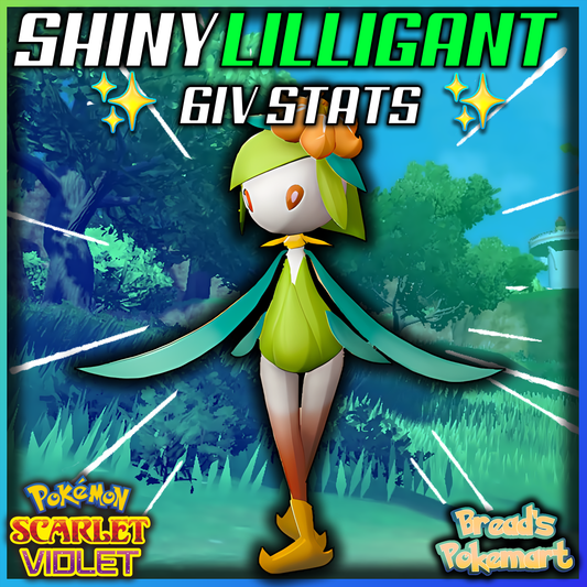 Shiny 6IV Hisuian Lilligant - Battle Ready + EVs - lv100