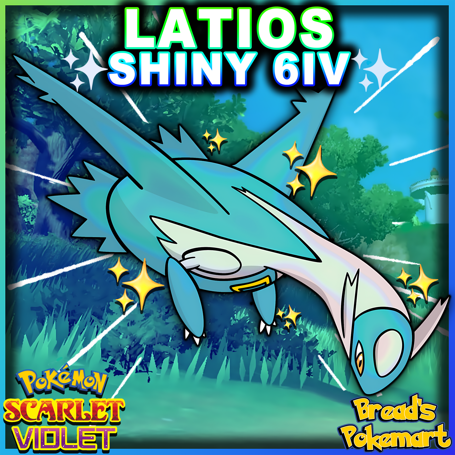 Shiny 6IV Latios - lv100 Legendary - Battle Ready + EVs