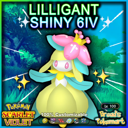 Shiny 6IV Unova Lilligant - Battle Ready + EVs - lv100