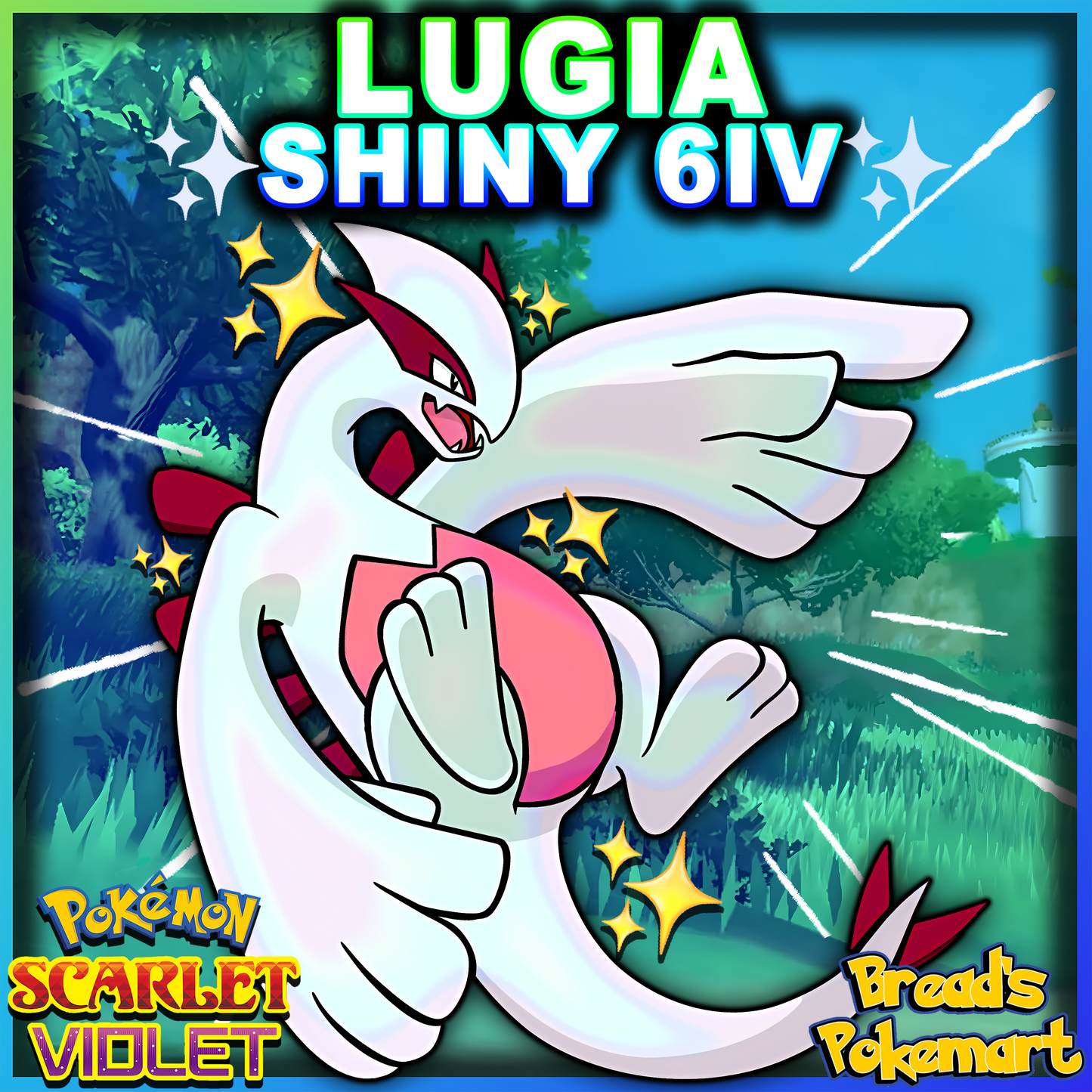 Shiny 6IV Lugia - lv100 Legendary - Battle Ready + EVs Bread's Pokemart Shiny 6IV Lugia - lv100 Legendary - Battle Ready + EVs Bread's Pokemart