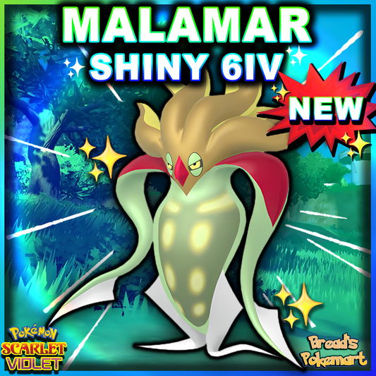 Shiny 6IV Malamar - Battle Ready + EVs - lv100