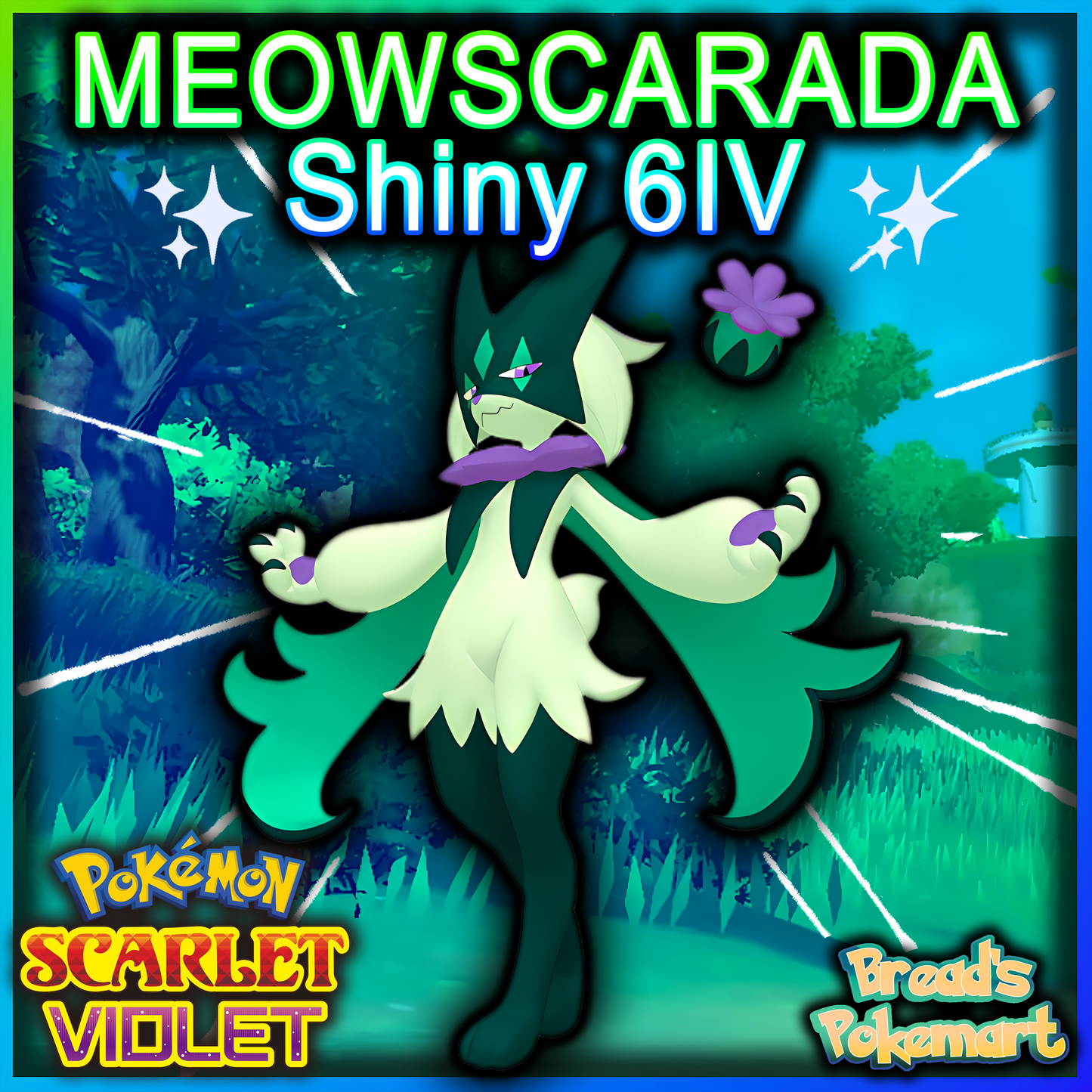 Shiny 6IV Meowscarada - Battle Ready + EVs - lv100