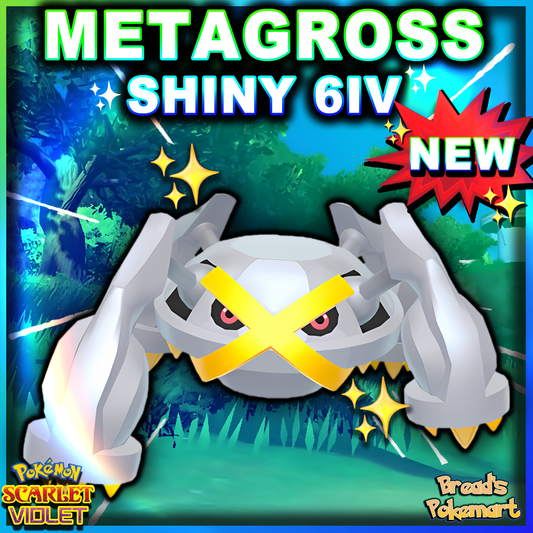 Shiny 6IV Metagross - Battle Ready + EVs - lv100