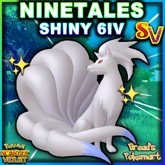 Shiny 6IV Ninetales - Battle Ready + EVs - lv100