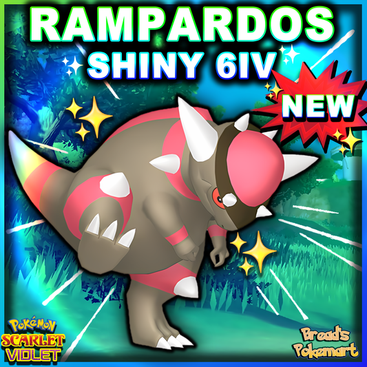 Shiny 6IV Rampardos - Battle Ready + EVs - lv100