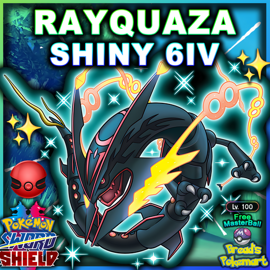 Shiny 6IV Rayquaza - Competitive Battle Ready - lv100 Event