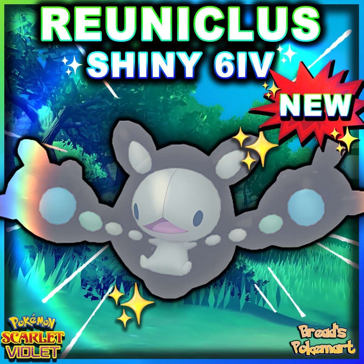 Reinculos Shiny 6IV Reuniclus - Battle Ready + EVs - lv100 – Bread's Pokemart