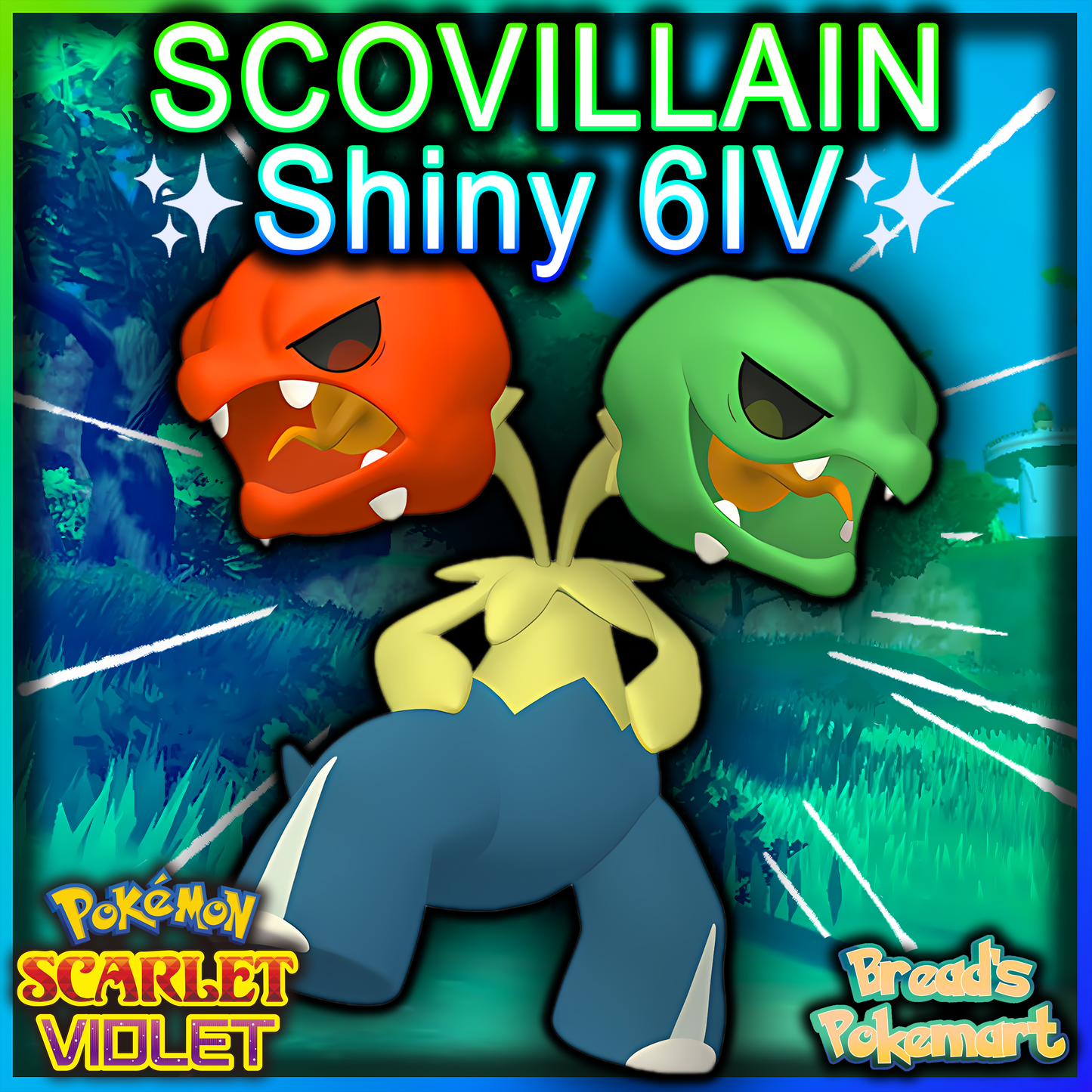 Shiny 6IV Scovillain - Battle Ready + EVs - lv100