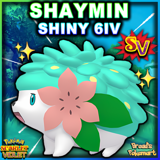 Shiny 6IV Shaymin - lv100 Mythical - Battle Ready + EVs