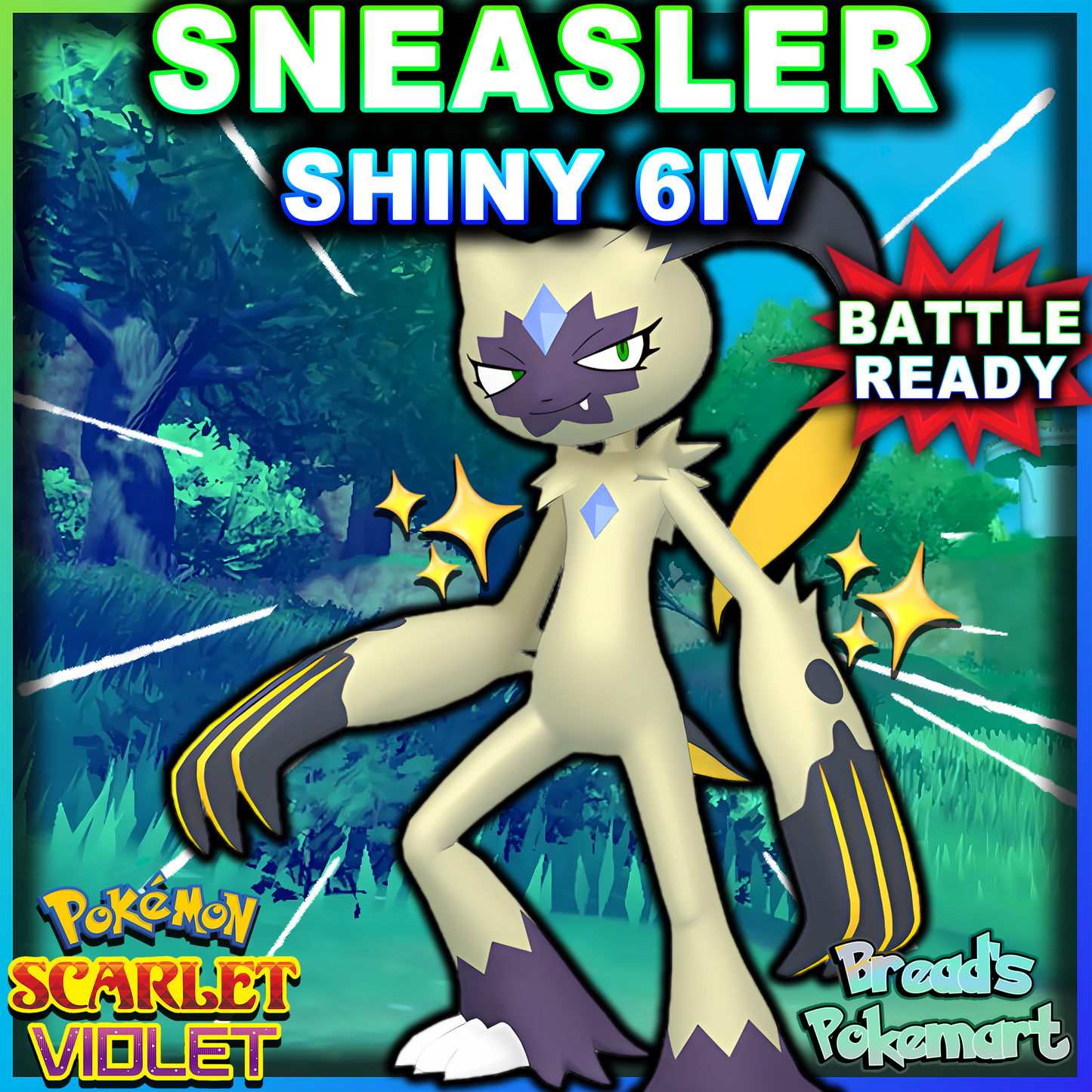 Shiny 6IV Sneasler - Battle Ready + EVs - lv100