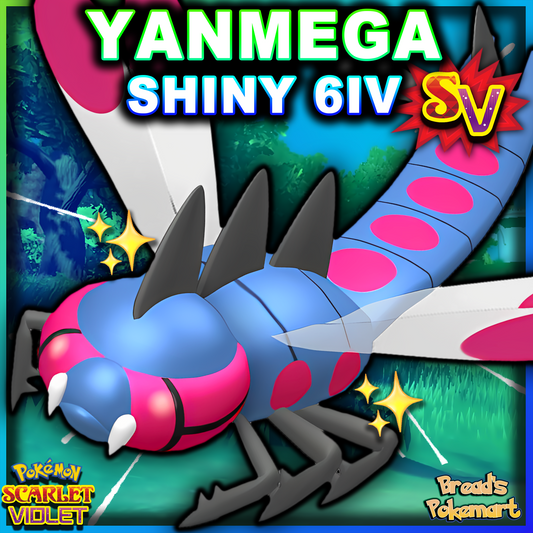 Shiny 6IV Yanmega - Battle Ready + EVs - lv100