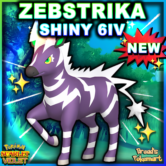 Shiny 6IV Zebstrika - Battle Ready + EVs - lv100