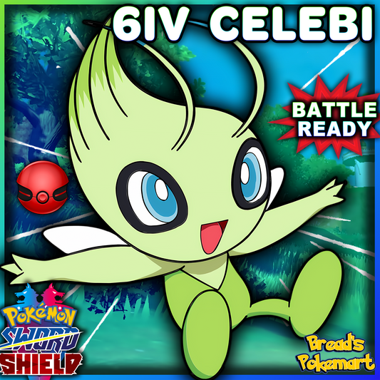 6IV Celebi - Competitive Battle Ready - lv100 Event Mythical