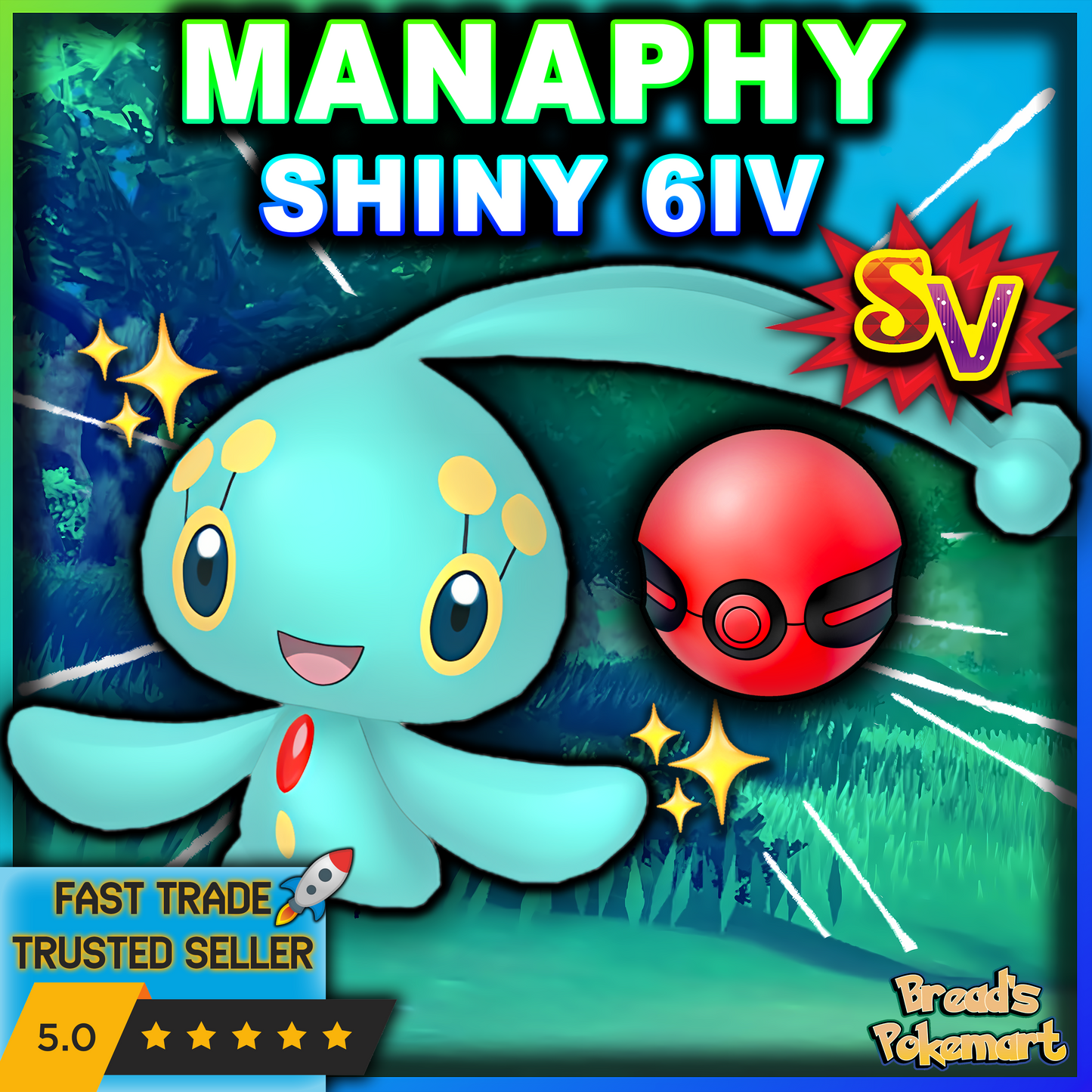 Shiny 6IV Manaphy EVENT  - 2025 "HOME"