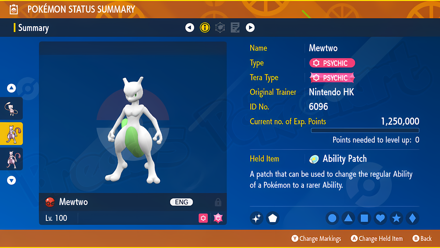 Mew + Mewtwo Shiny 6IV (BOTH) - lv100 Legendaries